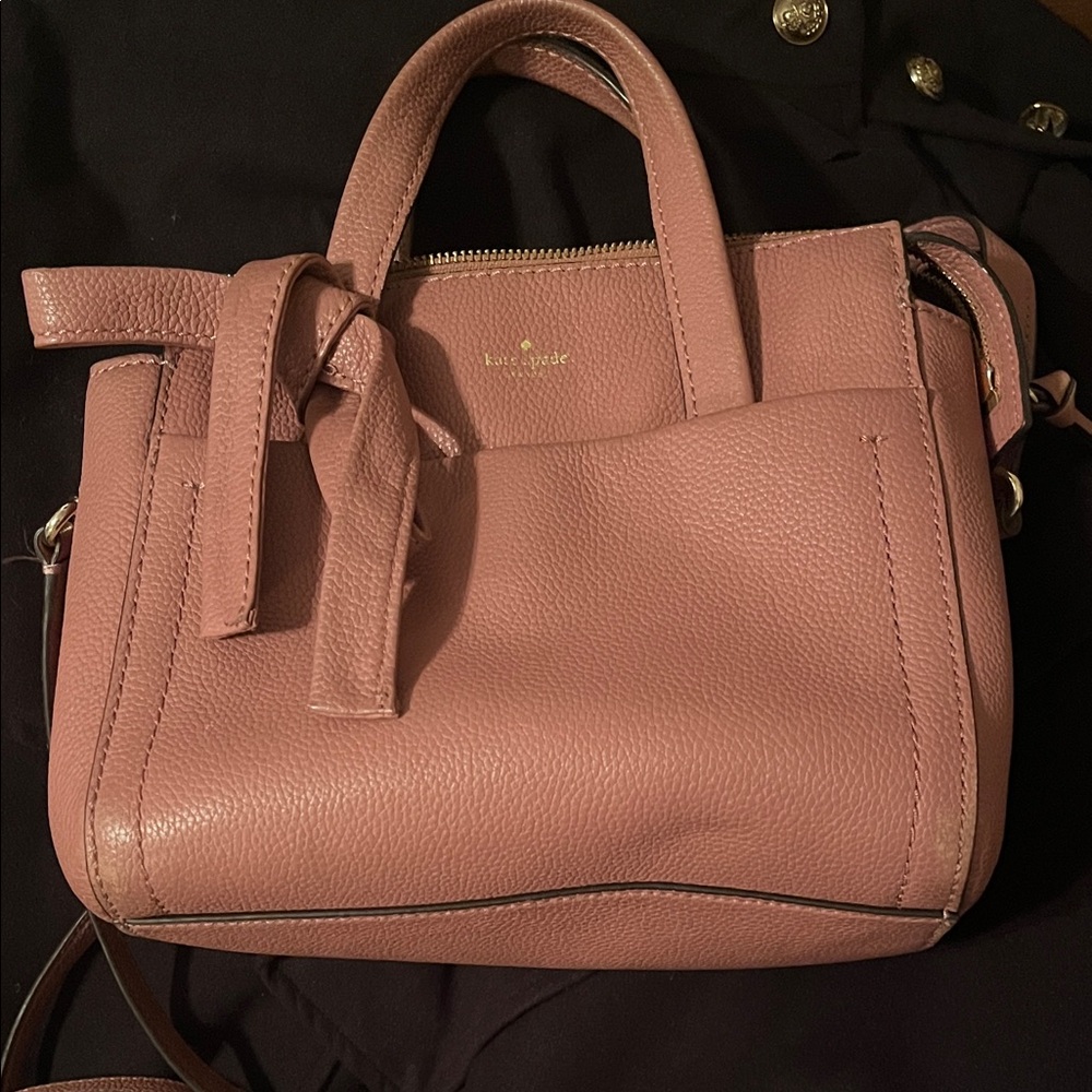 Kate Spade rose mauve pink Leather Handbag